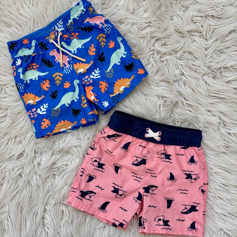 Cat & Jack Toddler Boys Swim Shorts Set of 2
